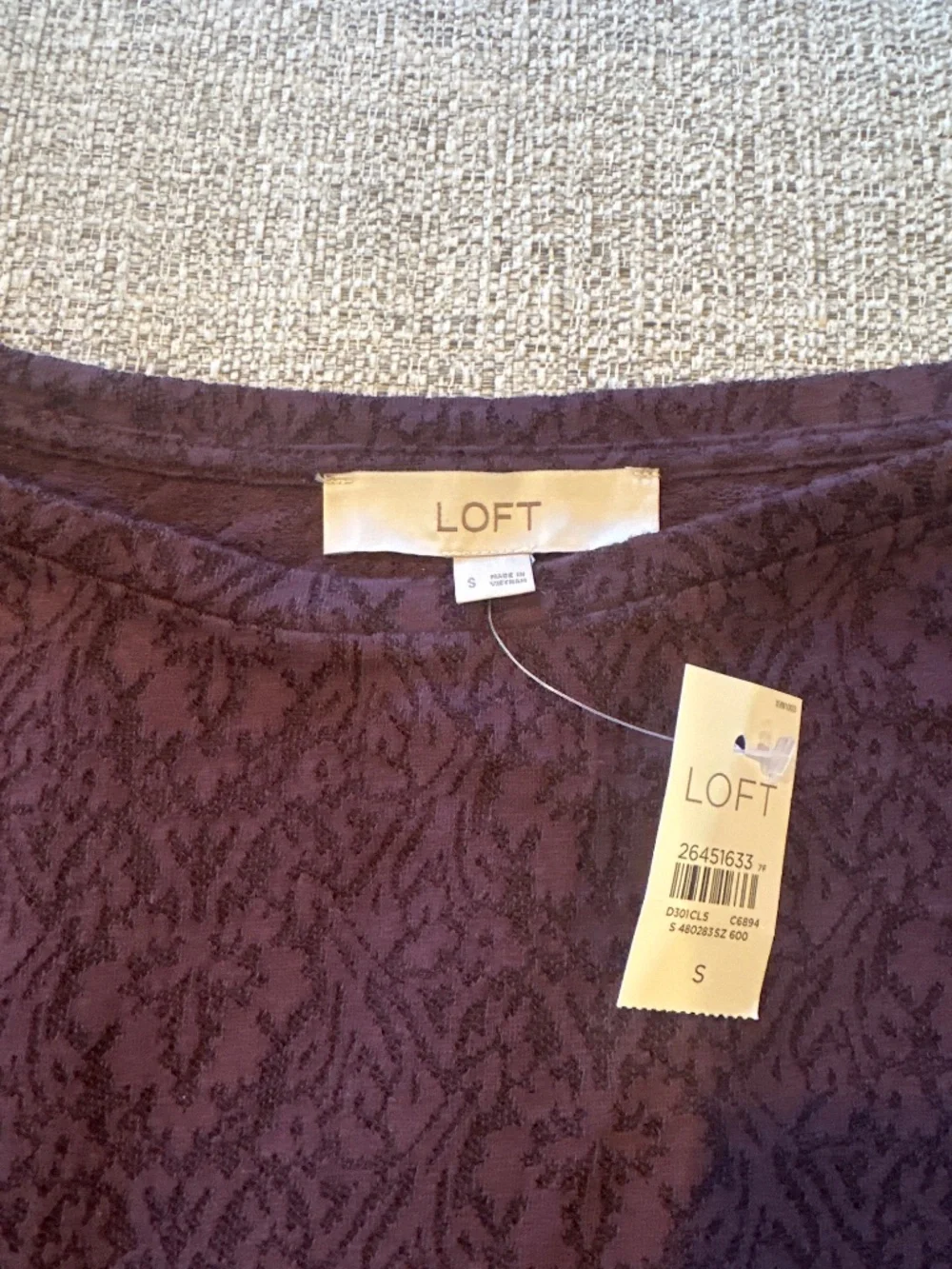 NEVER WORN Purple Lace Long sleeve t-shirt - Picture 5 of 5